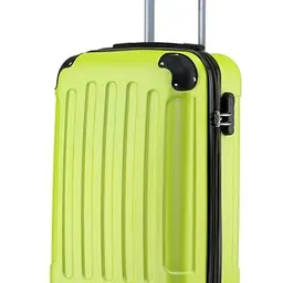 BEIBYE Hartschalen-Koffer Trolley Rollkoffer Handgepäck 4 Rollen (Grün, M)