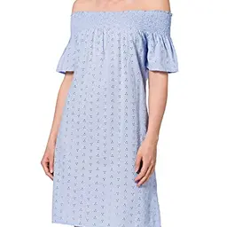 Only Onlnew Shery Life Offshoulder Kleid in Blue Heron, XS