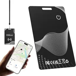 Air Tracker Tag Wallet Card - Bluetooth Schlüsselfinder für Koffer, Katzen, Taschen, Kinder und Autos, kompatibel mit Apple Wo ist