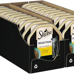 SHEBA Nassfutter für Katzen Selection in Sauce mit Geflügel 2x85g