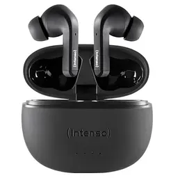 Intenso Black Buds TWS True Wireless Kopfhörer mit Active Noise Cancelling, 35 Std. Wiedergabe, klein