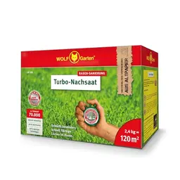 WOLF-Garten Turbo-Nachsaat für Rasensanierung, 2,4kg, geeignet für 120 m²