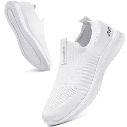 Littleplum Damen Slip-On Sneakers in Weiß, Größe 36 EU - Bequeme Sportschuhe für Fitness und Alltag
