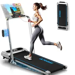 FOUSAE 5-in-1 Laufband für Zuhause, klappbar, 12 km/h, mit Steigung und App-Steuerung, bis 160 kg