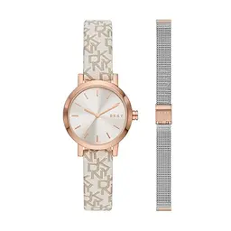 DKNY Damenuhr Soho, 28mm Rose Gold Edelstahl