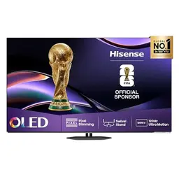 Hisense 55A85Q 55 Zoll 4K UHD OLED Smart TV mit Dolby Vision und Alexa, Schwarz