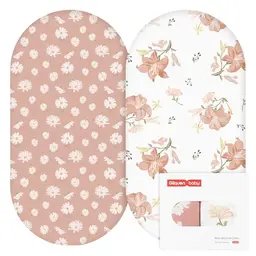 GLLQUEN 4er Pack Spannbettlaken für Kinderwagen 81x41 cm, Mikrofaser, Öko-Tex