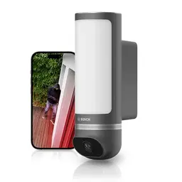 Bosch Smart Home Außenkamera II, Überwachungskamera mit 1080p Full-HD, integrierter Alarmsirene, kompatibel mit Amazon Alexa