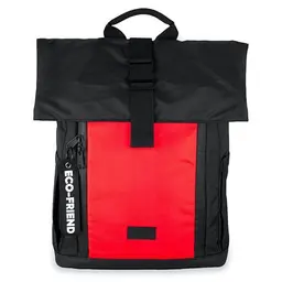 Dingbats Wasserdichter Laptop-Rucksack 25L Roll Top, nachhaltig, mit gepolsterten Trägern, 15" Laptopfach & Flaschenfach
