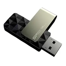Silicon Power Blaze B30 USB 3.0 Flash Drive, 128 GB, Schwarz