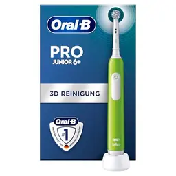 Oral-B Pro Junior Elektrische Zahnbürste für Kinder, Grün