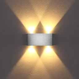 Lightess Moderne LED Wandleuchte Up Down in Warmweiß für Wohnräume