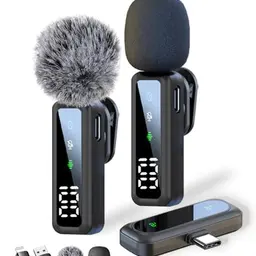 Ansteckmikrofon für iPhone/Android/Computer – Lavalier Mikrofon mit Geräuschunterdrückung für Vlogging, YouTube und TikTok (Schwarz)