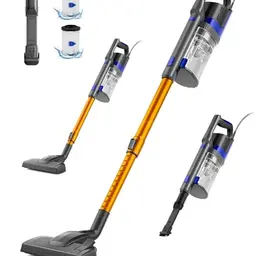 VACTechPro 680W Kabelstaubsauger mit 800ML Staubbehälter für harte Böden, Gold