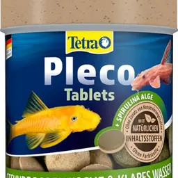 Tetra Pleco Tablets – Fischfutter für pflanzenfressende Bodenfische, 120 Tabletten