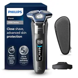 PHILIPS Shaver Series 7000 – Elektrischer Rasierer für Herren mit Trimmer und Ladestation