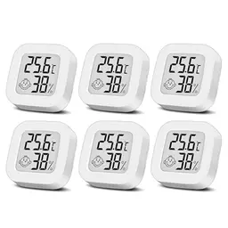 Digitales Hygrometer und Thermometer für Innenräume – 6 Stück, kompakt, ideal für Babys, Senioren, Arbeitszimmer, Wohnzimmer