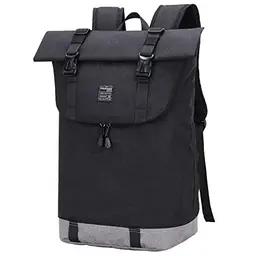 EverVanz Laptop-Rucksack, wasserdicht, leicht und elegant, ideal für Damen und Herren, Schwarz, Größe L