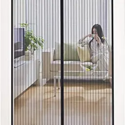 MYCARBON Fliegengitter Balkontür 80x200cm, Magnet-Insektenschutz, Einfacher Montage, Ohne Bohren, Schwarz