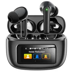 Kabellose Bluetooth Kopfhörer mit Touchscreen, 8H Spielzeit, IPX7 wasserdicht – Schwarz