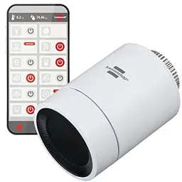 Brennenstuhl Connect Zigbee Heizkörperthermostat HT CZ 01 - Smarter Thermostat für Alexa & Google Assistant