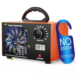Ozongenerator 60000mg/h - Ozon Luftreiniger mit 120-Minuten-Timer für Auto, Wohnung, Hotels und Haustiergerüche