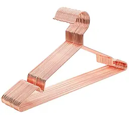 SONGMICS Roségold Kleiderbügel aus Metall, 20 Stück, 42 cm, rostbeständig, stilvoll