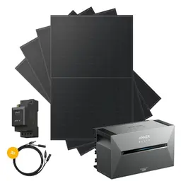 Kraftwerk 2000W Balkonkraftwerk mit Solaranlage und Speicher | Komplettset mit 4 Solarmodulen