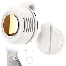 Fupcap 2026 Mini Ventilator, Tragbarer Clip, Leise, Leistungsstark, Einstellbar, Für Pendler, Camping & Reisen (Weiß)