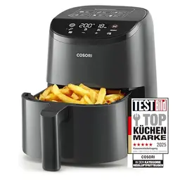 COSORI Heißluftfritteuse 2L - Mini-Airfryer für 1 Person, ideal für Camping und Reisen, schnell und kompakt
