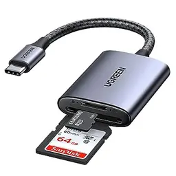 UGREEN USB C Kartenleser für SD/Micro SD - Kompatibel mit iPhone 16, Galaxy S24, iPad Pro & MacBook