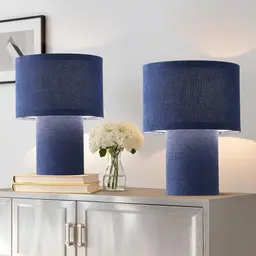 EOEYYOYB Nachttischlampe 2er Set, Moderne Vintage Tischlampe für Wohnzimmer, Schlafzimmer und Büro