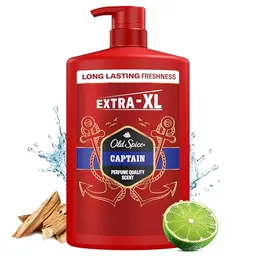 Old Spice Captain 3-in-1 Duschgel & Shampoo für Männer, 1L, frischer Duft, für Haare, Gesicht & Körper