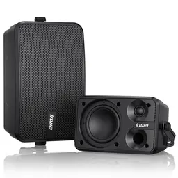 Inwa Outdoor Bluetooth Lautsprecher mit Wandhalterung, wasserdichtes Stereo Soundsystem für Pavillon (Paar, 400W)