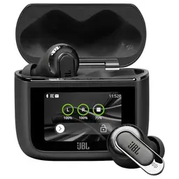 JBL Tour Pro 3 True Wireless Bluetooth-Kopfhörer mit Ladebox, 40 h Akkulaufzeit und Adaptive Noise Cancelling, Schwarz