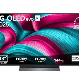 LG OLED 48 Zoll 4K OLED TV (Modelljahr 2025, α9 Gen8 Prozessor, webOS 25)