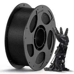 ANYCUBIC PLA Filament 1.75mm Schwarz, 1KG für 3D Drucker, wiederverwendbare Spule