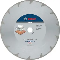 Bosch PRO Marble Diamanttrennscheiben, Ø 300 mm, 25,4 mm Bohrung, für Marmor und Weichgestein
