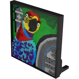 BlueBrixx Pro 108500 Die Drei ??? Superpapagei aus Klemmbausteinen, 806 Teile