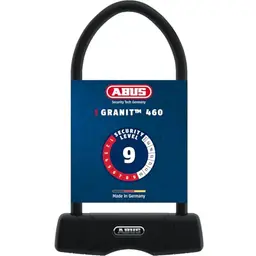 ABUS Granit 460 Bügelschloss mit Halterung – 12 mm Rundbügel, Sicherheitslevel 9