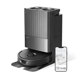 Roborock Qrevo Saugroboter mit Wischfunktion und Absaugstation, 5500 Pa Saugkraft, automatische Wasserbefüllung und Entleerung