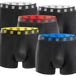 CR7 5er Pack Boxershorts Trunk Herren von Cristiano Ronaldo - Schwarz/Mix - Größe L