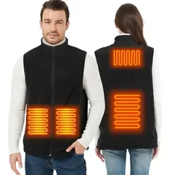 ISOPHO Beheizte Weste Unisex, USB Lade, Einstellbare Temperatur, Wärmend für Outdoor und Winteraktivitäten (Keine Batterie)