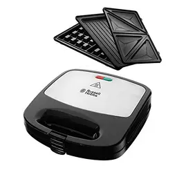 Russell Hobbs 3-in-1 Multifunktionsgerät Fiesta - Sandwichmaker, Waffeleisen, Kontaktgrill