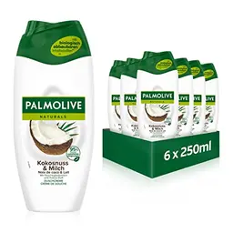 Palmolive Duschgel Naturals Kokosnuss & Milch 6x250ml - Cremedusche mit Kokos-Duft