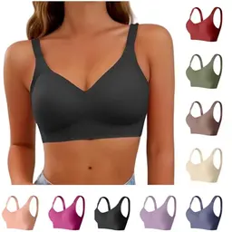 Damen BH ohne Bügel – Soft Nahtloser Push-Up Bralette für große Brüste, bequem und ideal für Sport