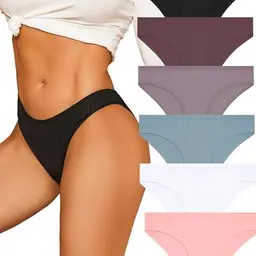 ALL OF ME 6er Pack Damen Unterhosen Baumwolle Hipster Slips S-XL