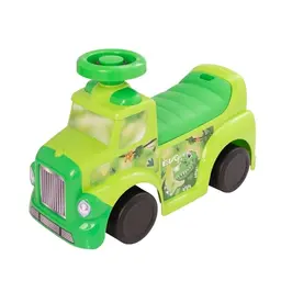 Evo Mein erstes Auto Grün Dinosaurier, Baby Walker mit Fußschieber und Quietschhorn, ideal für Vorschule und Kindergarten (Alter: 1+)