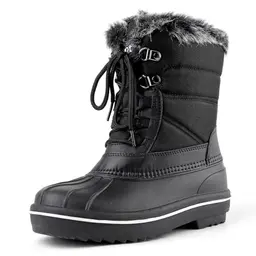 Riemot Damen-Winterstiefel gefüttert, wasserdicht und warm für Schnee und Winter