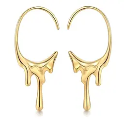 JANDY SHINE Hängende Ohrringe aus Silber 925 für Damen (Hypoallergen, Gold-Optik)